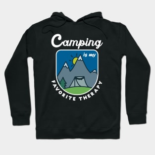 Camping is my favorite therapy Hoodie